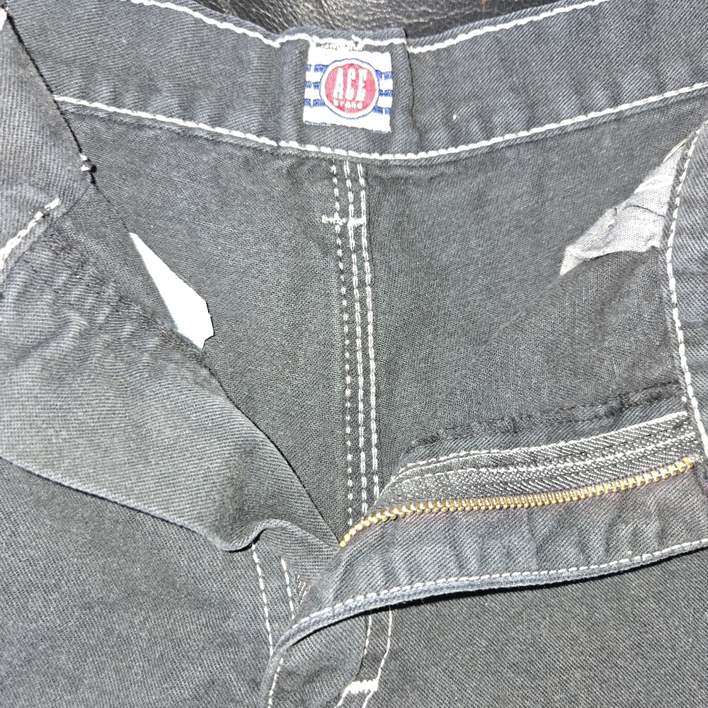 ACE brand black&white painter shorts sz29 - Picture 3 of 8